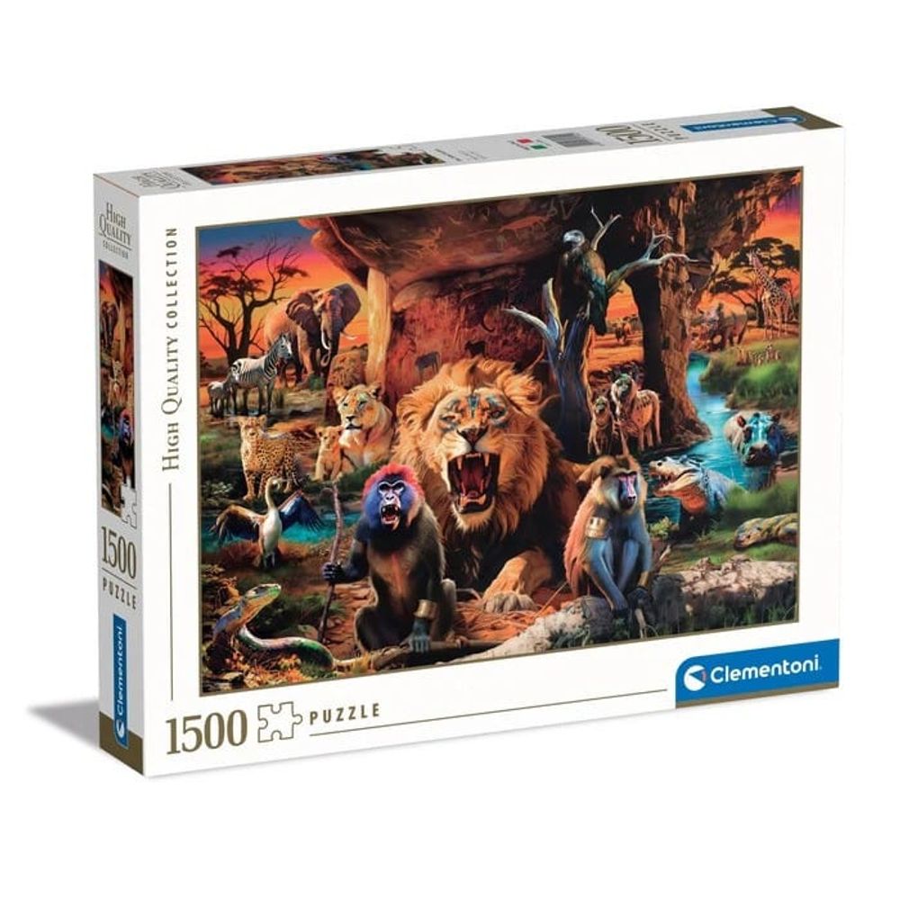 Clementoni CL31724 Puzzle Društvo životinja, 1500kom slika 1