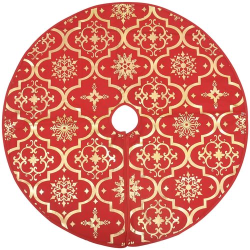 Luksuzna podloga za božićno drvce s čarapom crvena 150 cm slika 11