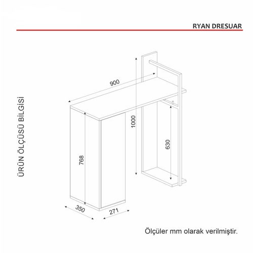 Ryan - Walnut Walnut Dresser slika 8