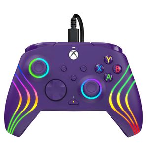 PDP XBOX WIRED CONTROLLER AFTERGLOW WAVE PURPLE