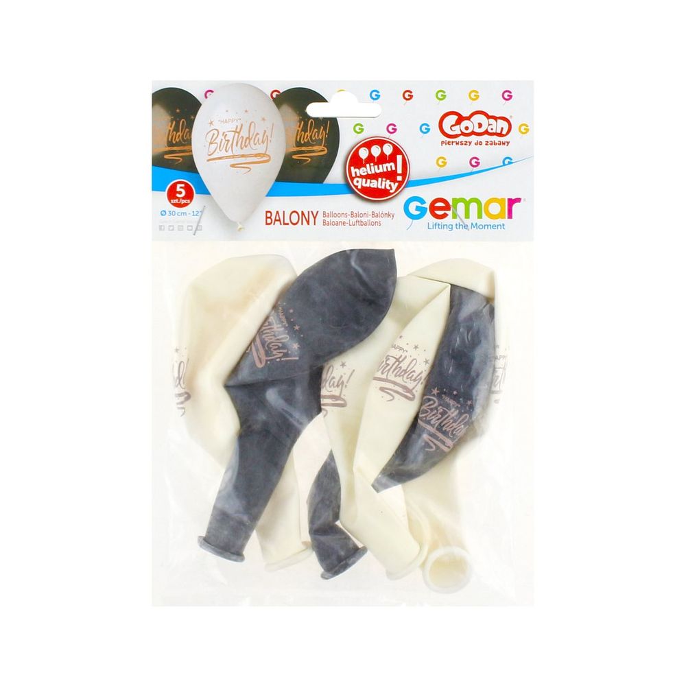GMS120-798 Balon Happy Birthday 33cm, 5kom slika 3