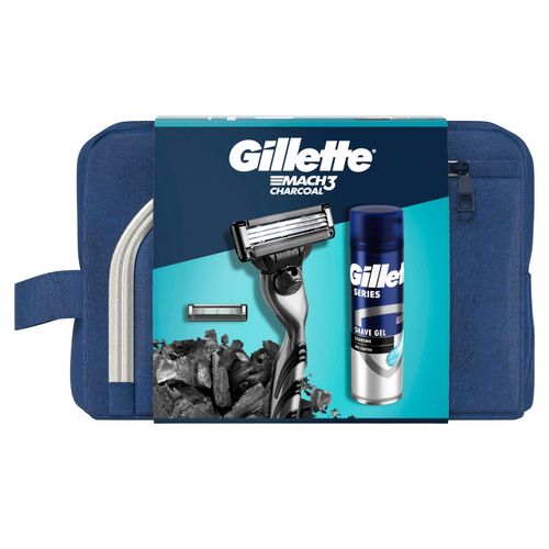 Gillette Mach 3 Charcoal torbica poklon set za muškarce slika 1