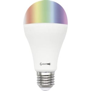 LightMe LM85194 LED Energetska učinkovitost 2021 F (A - G) E27 oblik kruške 8.8 W = 66 W RGBw (Ø x D) 60 mm x 114 mm mijenjanje boja, prigušivanje osvjetljenja, uklj. daljinski upravljač 1 St.