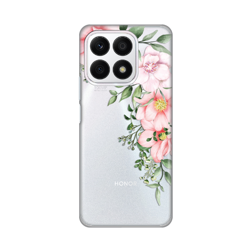 Torbica Silikonska Print Skin za Honor X8a Gentle Rose Pattern slika 1