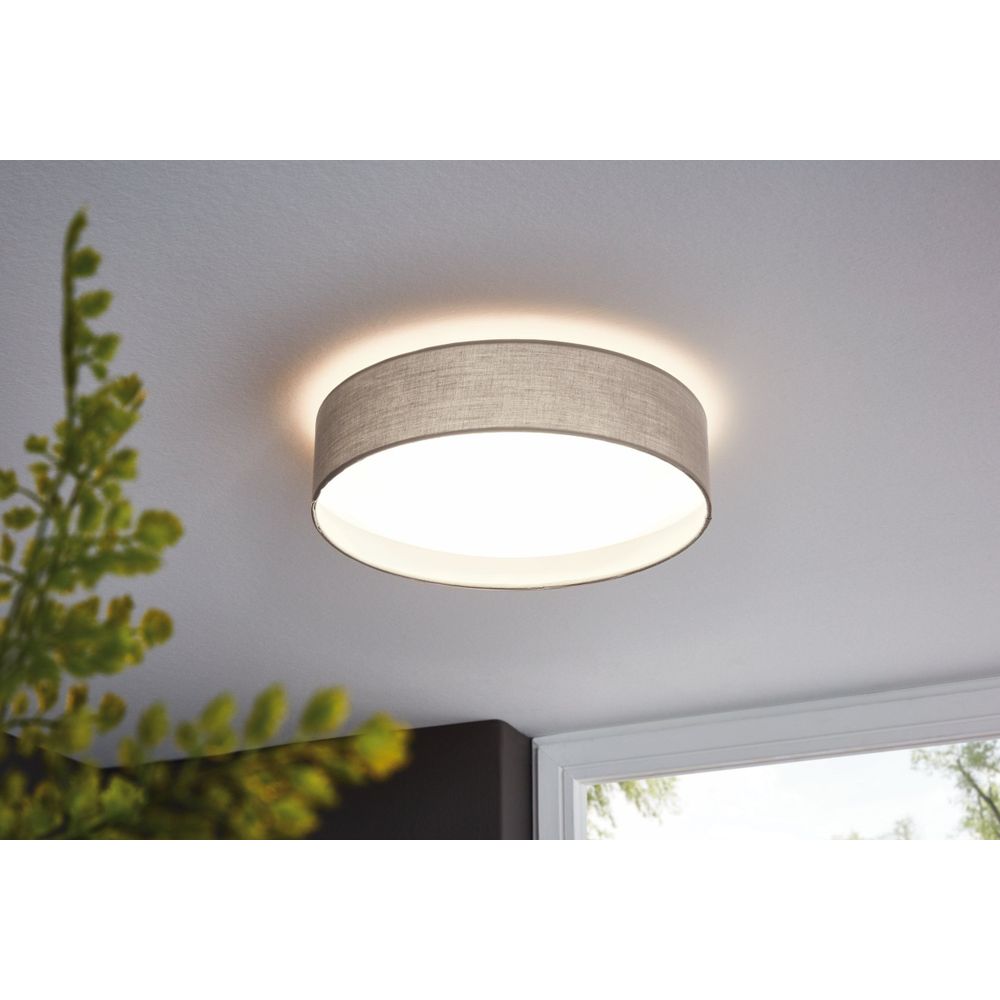 Eglo Ppasteri plafonjera sa LED osvjetljenjem, 1x12W, Ø320 mm, sivozelena slika 2