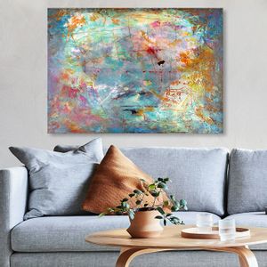 Wallity 629662394_70100 Multicolor Decorative Canvas Painting