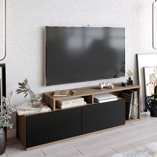 Nexera - Walnut, Black Walnut
Black TV Stand slika 1