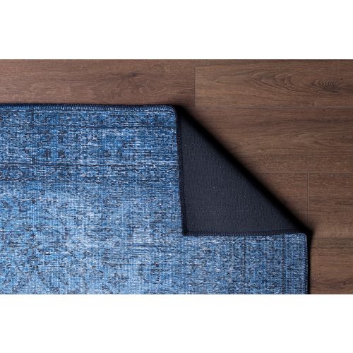 Dorian Chenille - Dark Blue AL 138 Multicolor Carpet (140 x 190) slika 3