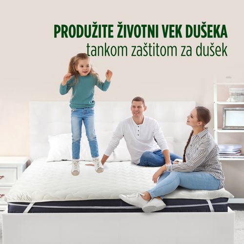 Zaštita za dušek Vitapur Andorra white 120x200 cm slika 8