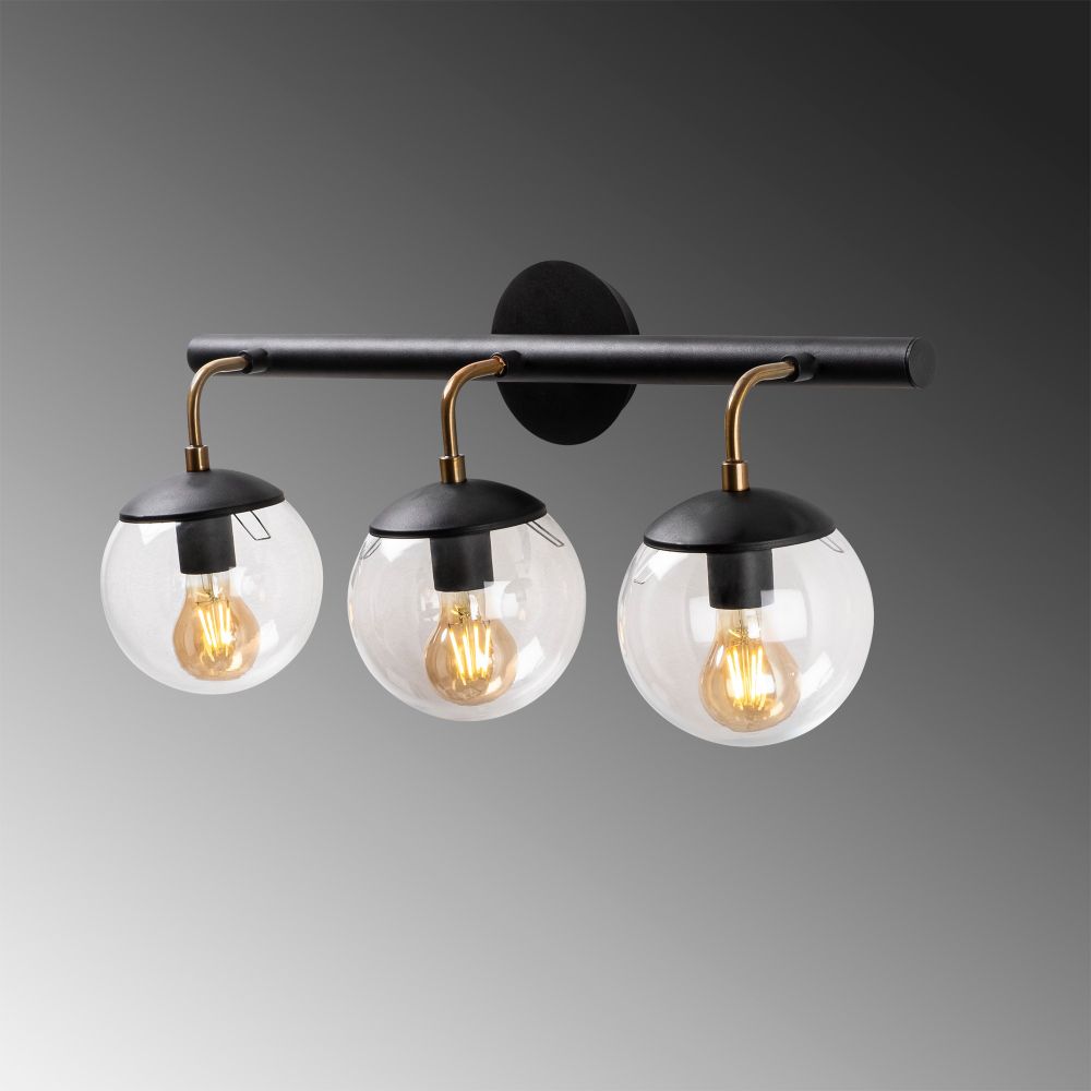 Gondol - 3032 Crna Zidna Lampa slika 6