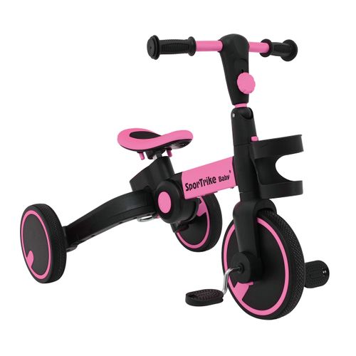 Tricikl Happy Bike 3in1 - rozi slika 9