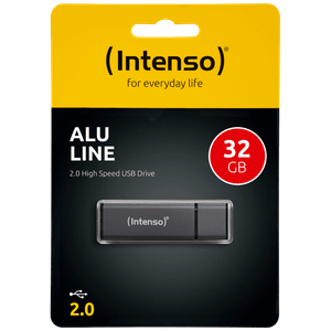 (Intenso) USB Flash drive 32GB Hi-Speed USB 2.0, ALU Line - USB2.0-32GB/Alu-a