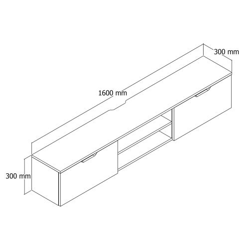 Denoya 2 TV Unit - Atlantic Pine v2 Atlantic Pine TV Unit slika 5