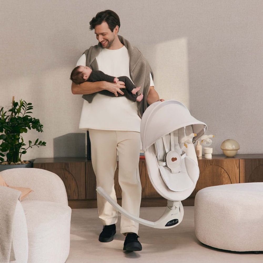 Kinderkraft Električna ležaljka Tulsy, Beige slika 12