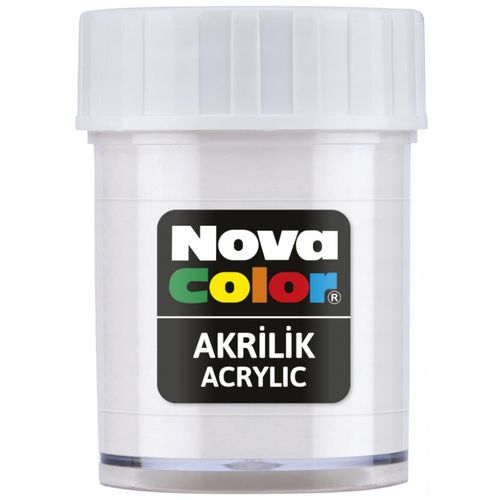 Nova Color Slikanje - Akrilne Boje 30g - Bela - 540291 slika 1