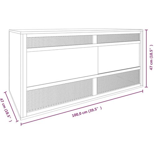 Terarij od konstruiranog drva 100 x 47 x 47 cm slika 11