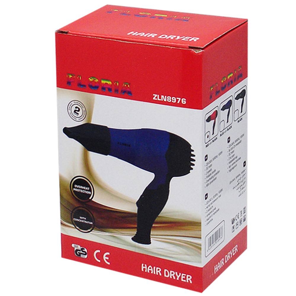 Floria Fen za kosu, 850 W, crveno/crna - ZLN8977 (ZLN8976/RD) slika 2
