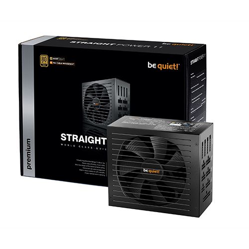 be quiet! BN283 STRAIGHT POWER 11 750W, 80 PLUS Gold efficiency (up to 93%), Virtually inaudible Silent Wings 3 135mm fan, Four PCIe connectors for overclocked high-end GPUs slika 1