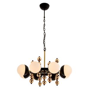 Av-4322-8S Black
Gold Chandelier