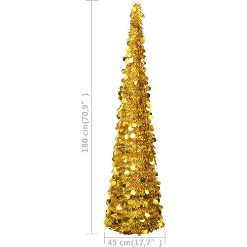 Prigodno umjetno božićno drvce zlatno 180 cm PET slika 17