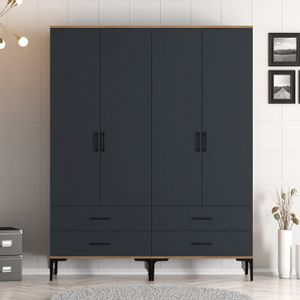 Kumsal TT - Walnut, Anthracite Walnut
Anthracite Wardrobe