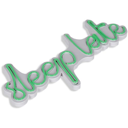 Wallity Ukrasna plastična LED rasvjeta, Sleep Late - Green slika 15