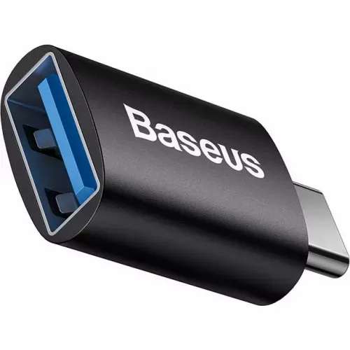 BASEUS INGENUITY USB-C NA USB-A ADAPTER OTG (CRNI) slika 1