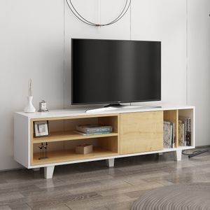 Rosmar - White, Oak Oak
White TV Stand