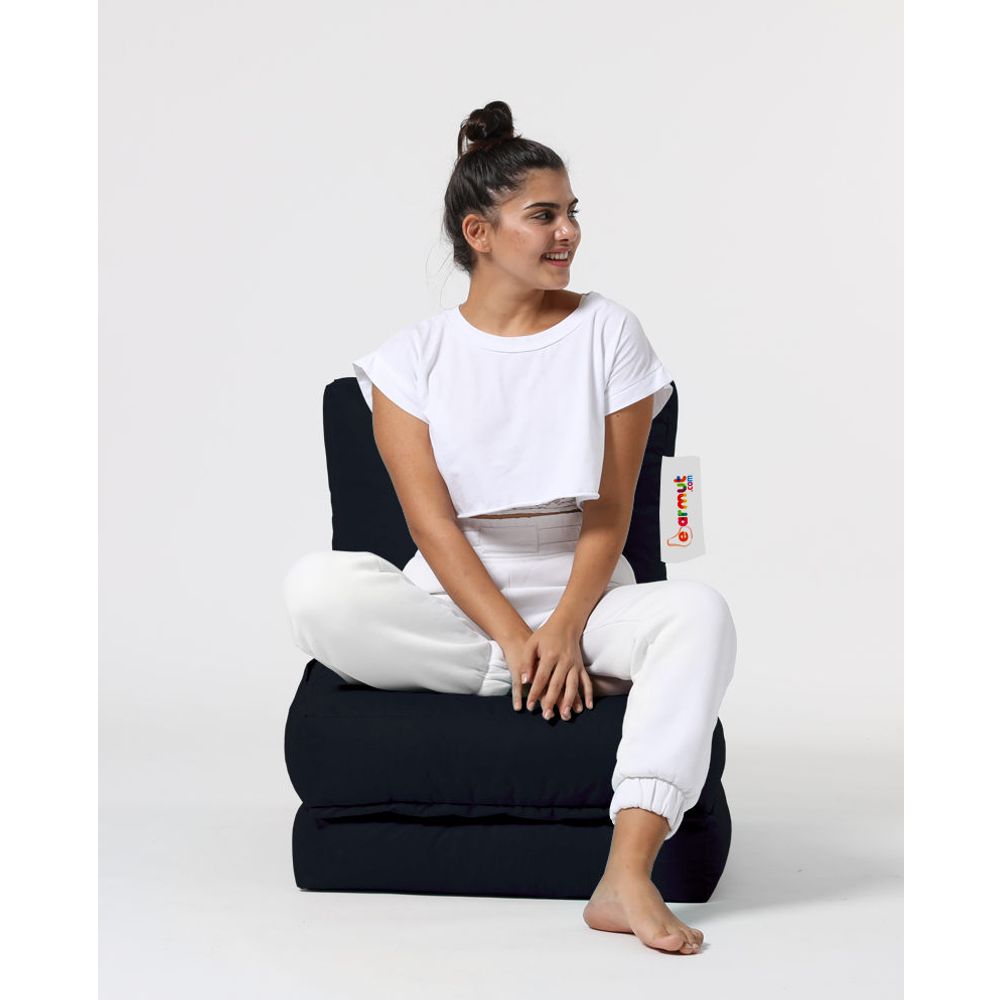 Siesta Sofa Bed Pouf - Crni Vrt Bean Bag slika 8