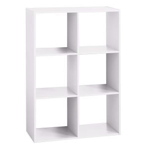 FIVE stalak sa 6 polica 67,5x32x100,5 cm drvo bijela 138909c