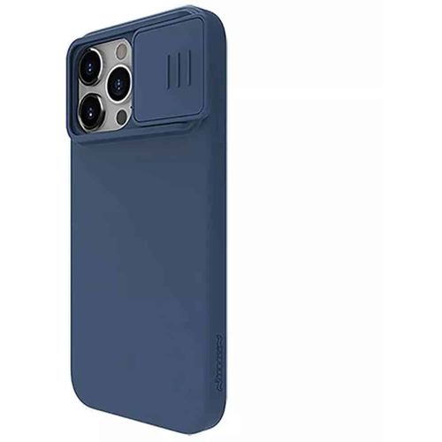 Nillkin - CamShield Silky MagSafe Silicone maska za iPhone 15 Pro Max - Midnight Blue slika 5