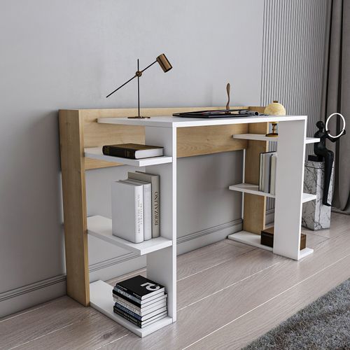 Çinar - White, Oak WhiteOak Study Desk slika 3