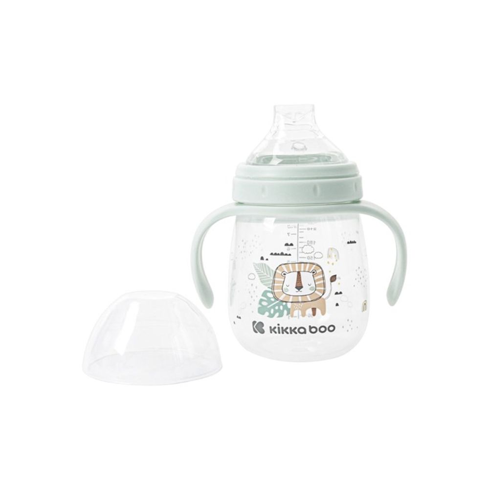 Kikka Boo Flašica/Čaša sa silikonskim grlom Savanna 240ml 6m+ Mint slika 2