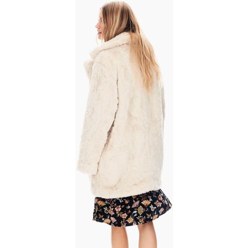 Garcia White Faux Fur kaput slika 8