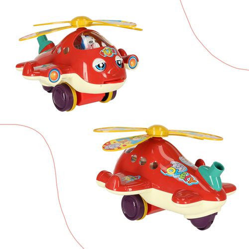 Dječja guralica sa zvučnim efektima helikopter slika 5