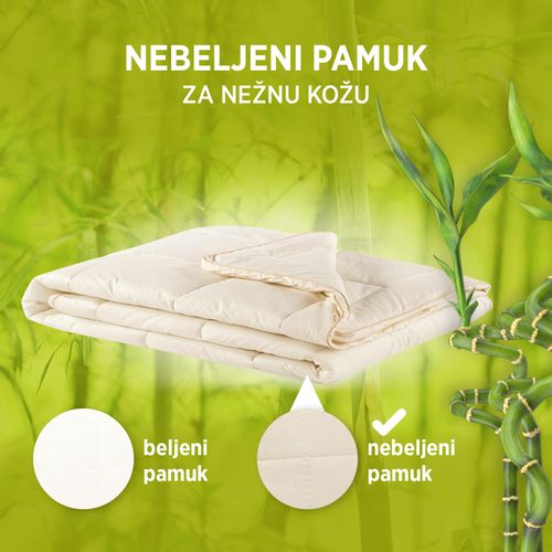 Letnji pokrivač Bamboo sa bambusovim vlaknima white 250x200 cm slika 5