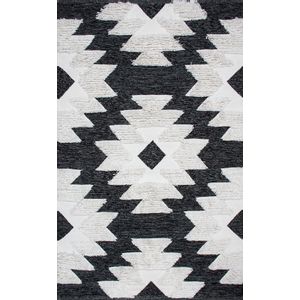 Conceptum Hypnose  Afr 01 - Black, White  Multicolor Carpet (120 x 180)