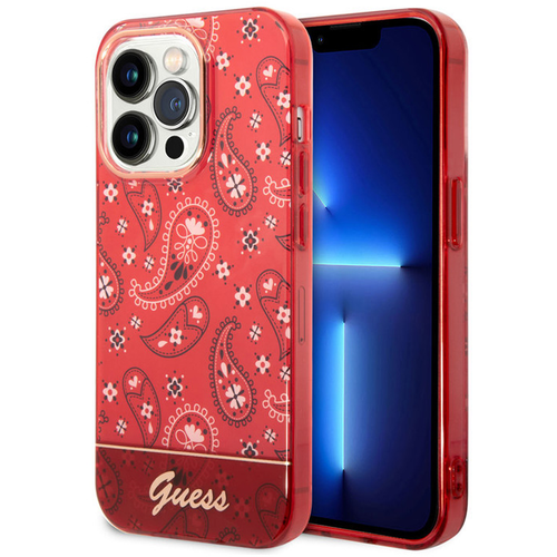 Maska Guess Hc IML Electro Cam Raisley za iPhone 14 Pro 6.1 crvena (GUHCP14LHGBNHR) slika 1