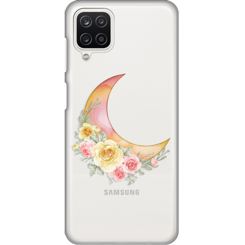 Torbica Silikonska Print Skin za Samsung A125F Galaxy A12 Floral moon slika 1
