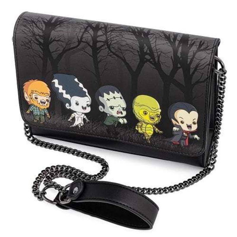 Loungefly Universal Monsters Chibi Line Chain Strap Cross Body torba image