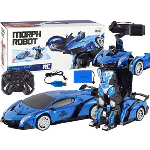 Auto na daljinsko upravljanje Robot Transformation R/C 1:10 - plavi