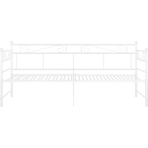 Okvir za krevet na razvlačenje bijeli metalni 90 x 200 cm slika 7