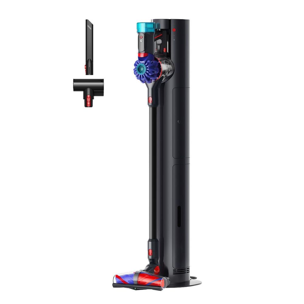 Dyson štapni usisavač V10 Konical Moulded Vinca/Black + stanica za automatsko pražnjenje  slika 1