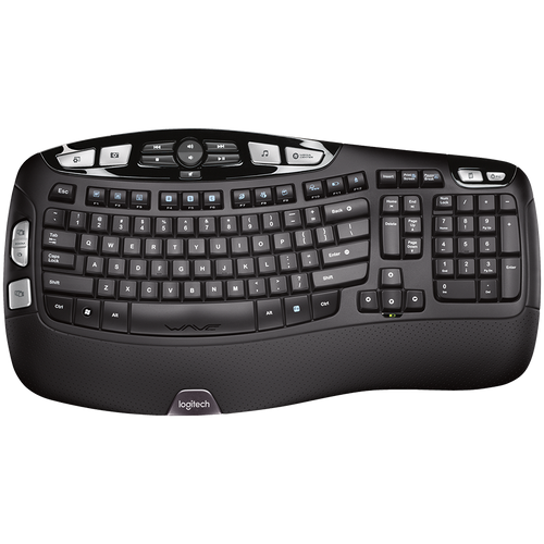 LOGITECH Wave Bluetooth Ergonomična Tipkovnica - Grafit - US Int'l slika 1