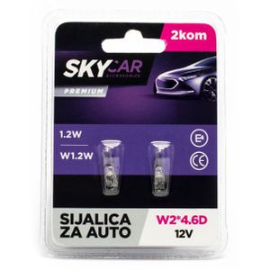 Sijalica 1,2W W2X4, 6D  Kom Skycar