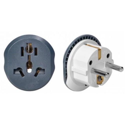 Travel adapter 168  Svetski (UK, SAD, AUS) na Evropski 13A slika 1