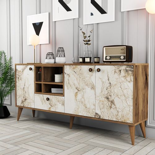 Woody Fashion Konzola, Napoli - White Marble slika 2