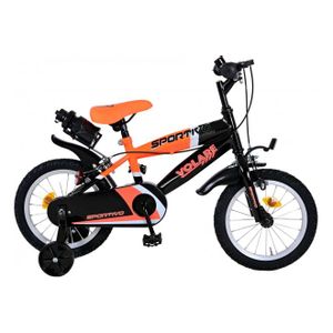 Dječji bicikl Volare Sportivo 14" s dvije ručne kočnice neon narančasti