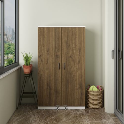 Paose - Whıte, Walnut WhıteWalnut Multi Purpose Cabinet slika 1