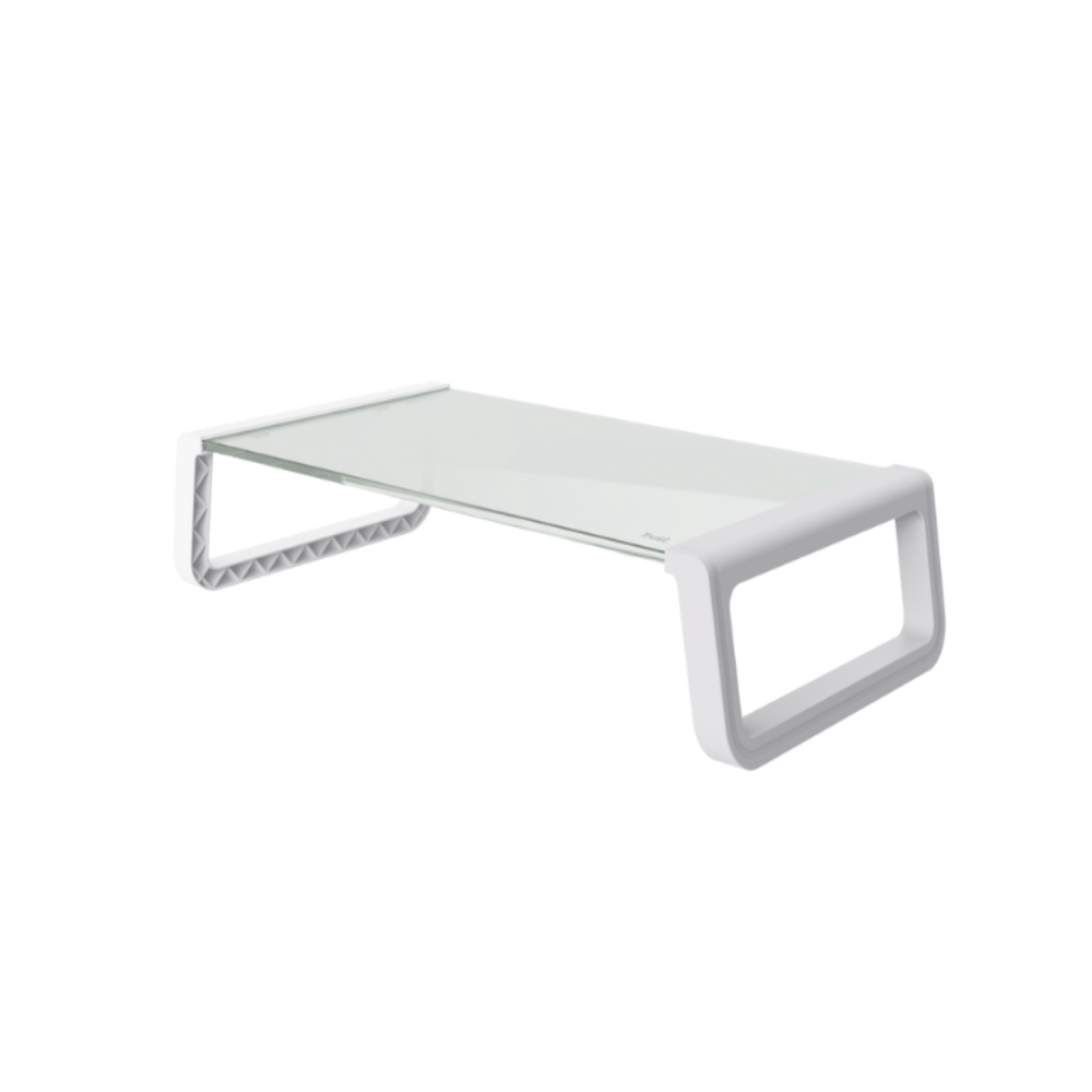 Trust Monta stand za monitor,kaljeno staklo, 50x20 cm,bijeli slika 1